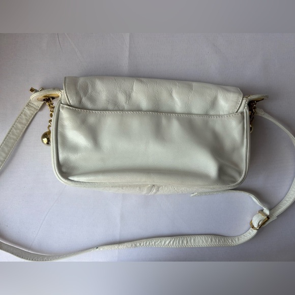 Pantera vintage white crossbody leather hand bag - Picture 5 of 9